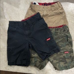 Levi's Kids Shorts Set - Black, Tan, Camouflage